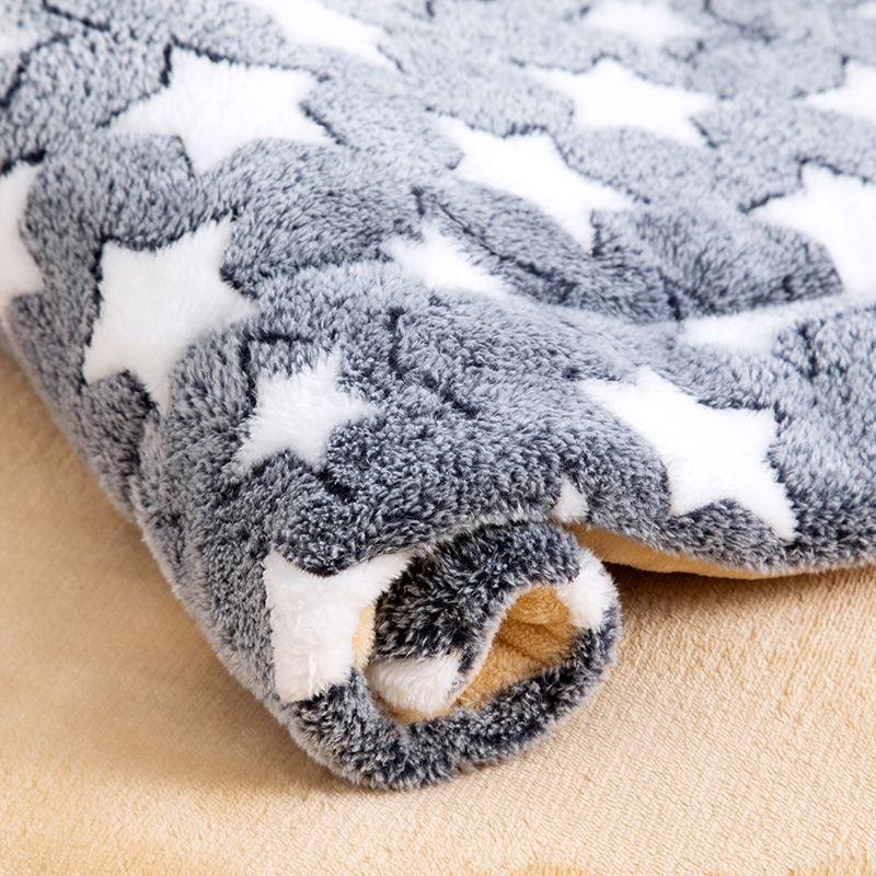 Pet Dog Mat Winter Cat Thick Blanket Autumn and Winter Dog Woven Cat Cater Sleeping Cotton Quilt Warm Pet Sleep Pad