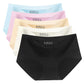 4pcs Women's Panties Ice Silk Cool Refreshing Seamless Underwear Triangle Female Briefs Big Yards
