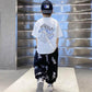 Thin Boys Summer Breathable Sweat-absorbing Short Sleeves + Loose Pants Suits Casual Street Dance Clothes Cool Children's Two-piece Set