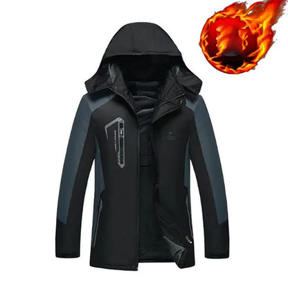 Men's Cotton-padded Jackets Plus Velvet Loose Padded Jackets for Sports Outdoor Warmth for Mens