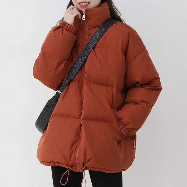 Winter Padded Jacket Coat Bread Coat Stand-up Collar Cotton-padded Coat Loose Padded Coat Women's Autumn and Winter Thick Warm Cotton Coat
