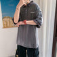 Fake Two-piece  Shirt Men's Short-sleeved T-shirt Summer Plaid Stitching Half-sleeved T-shirt Loose Men's Shirt