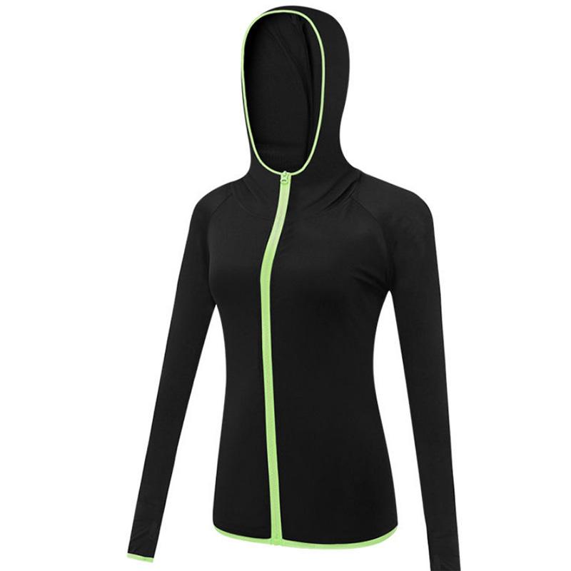 Yoga Jacket Women's Zipper Cardigan Yoga Clothes Sports Fitness Running Jacket Morning Running Quick-drying Long-sleeved Top Loose
