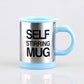 Automatic Electric Mug Stirring Coffee Cup Stainless Steel Mixer Lazy Self Mixing Drinking Cups
