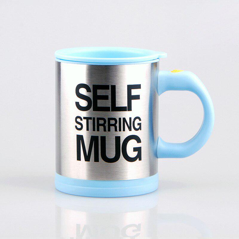 Automatic Electric Mug Stirring Coffee Cup Stainless Steel Mixer Lazy Self Mixing Drinking Cups