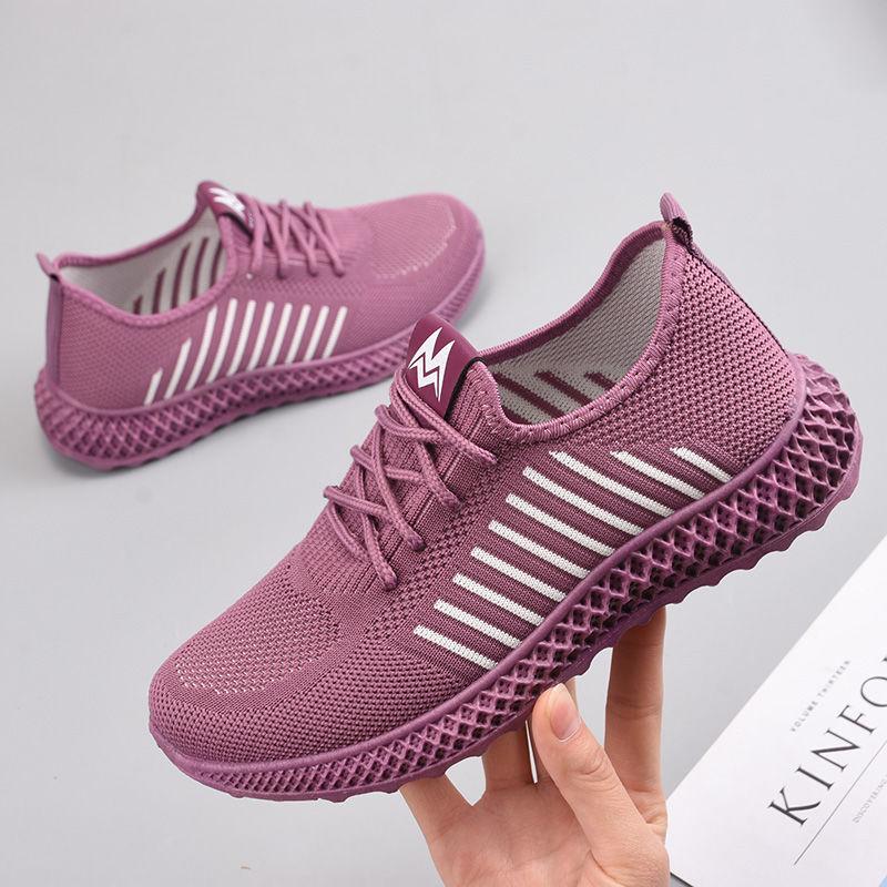 Ladies Casual Simple Mesh Breathable Sneakers Walking Comfortable Outdoor Sport Running Shoes