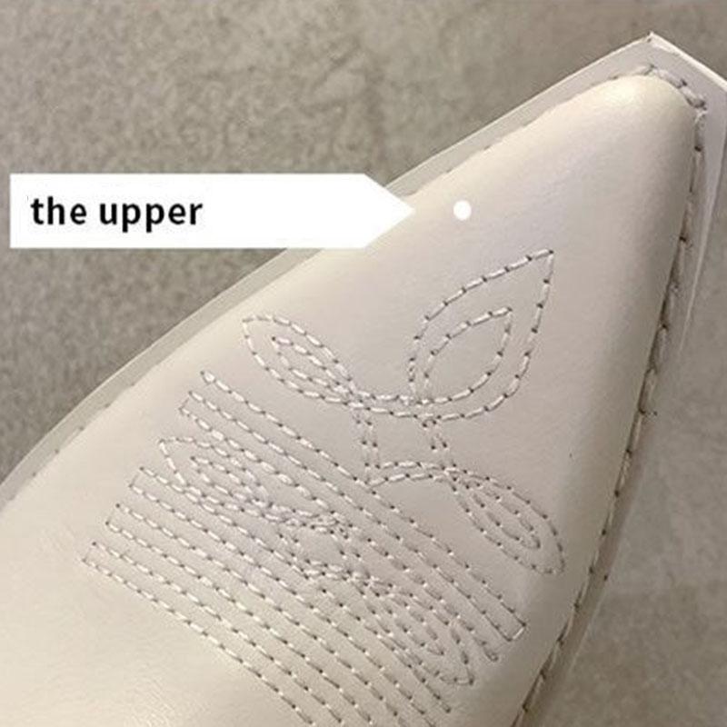 Women's Knee-high Leather Boots Autumn Winter High Boots Thick Heel Martin Boots Western Cowboy Boots