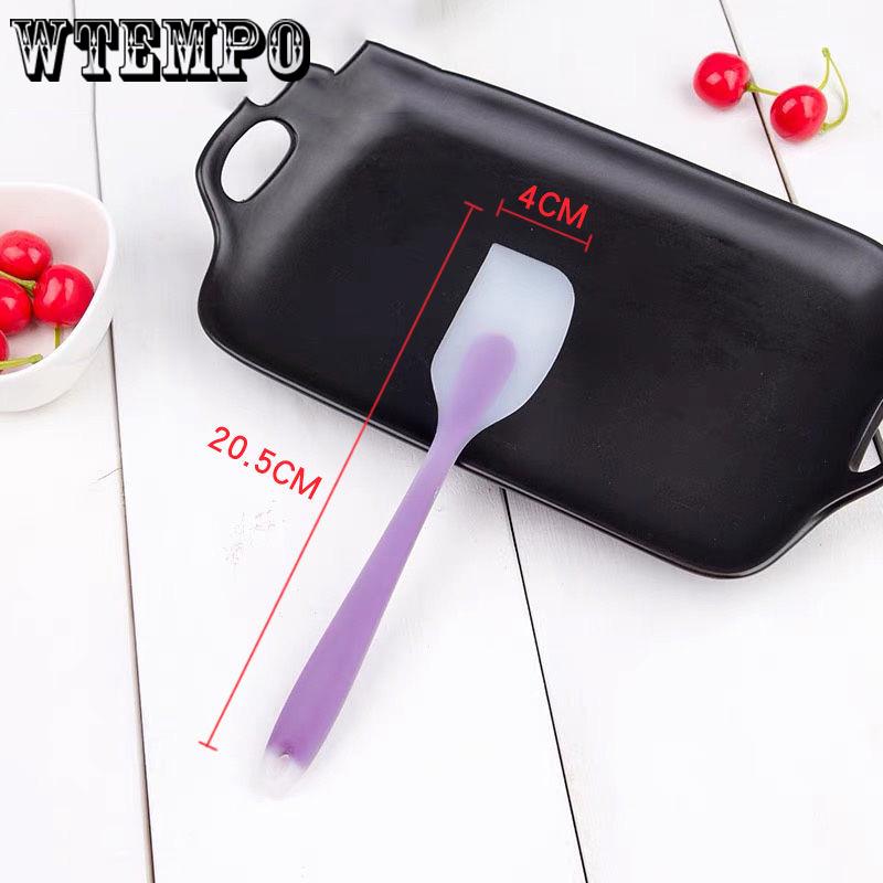 1pc Silicone Scraper Soft Seamless Silicone Spatula Butter Cream Scraper Baking Tools