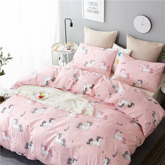 4 Piece Set of Comfortable Bedding Set Bedding Package Sheet Set Quilt Cover Pillowcase