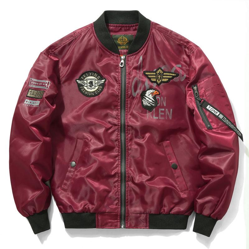 Short Large Size Long-sleeved Jacket Men's Jacket Baseball Uniform Ma1 Air Force Pilot Jacket Men