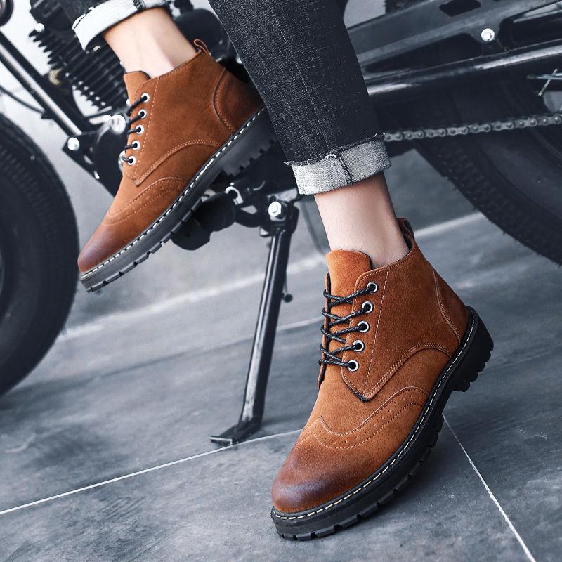 Martin Boots Male British Style High Top Shoes Men's Rhubarb Tool Shoes Snow Boots Men's Ankle Boots