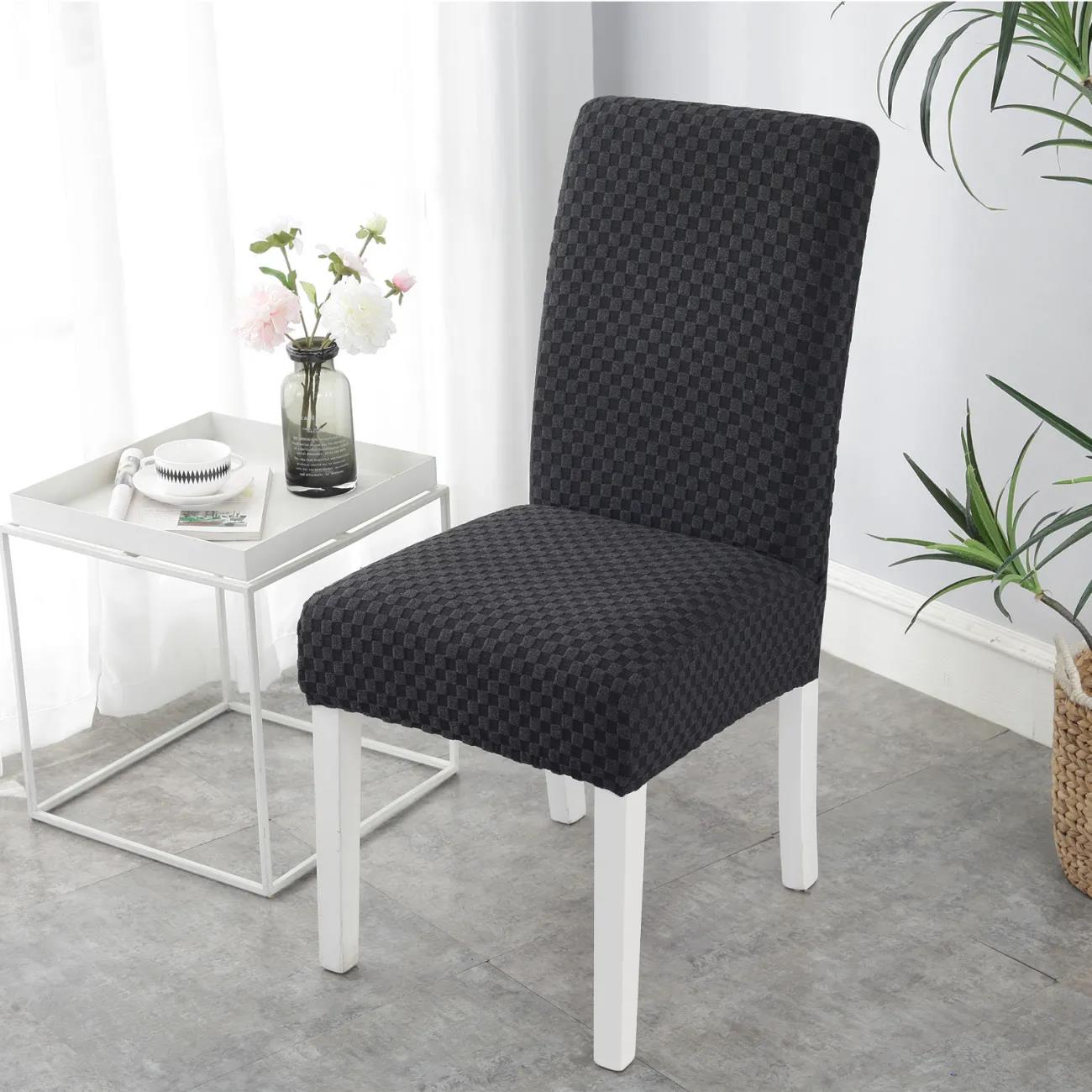 One-piece Chair Cover Elastic Home Hotel Dining Chair Cover Simple Fabric