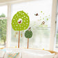 Fresh small tree children room flat decorative background mural wall stickers removable