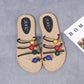 Sandals Female Fairy Spring and Summer Flip Flops Set Toe Flat Beach Slippers Female Sandals