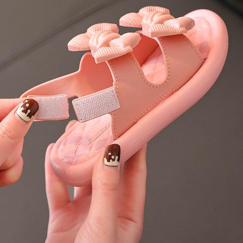 Summer Girls Sandals Non-slip Soft Bottom Student Princess Cool Shoes Open Toe Baby Girls Beach Princess Sandals