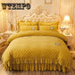 WTEMPO Velvet Bedding Sets Winter Warm Comforters Cover Luxury Solid Quilt Cover Christmas Bedding
