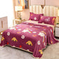 1.5/1.8/2m Bed Flannel Bed Sheet Single Double Coral Pile Blanket Double Sided Plush Bed Sheet Twin Queen King Size