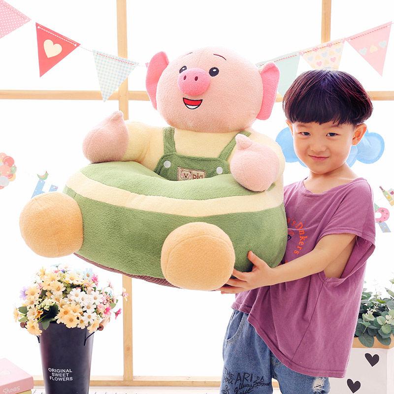 Children's sofa for 1-6 years old Cartoon animal seat High elastic sponge Thicker and softer Plush baby sofa Bedroom living room Baby room