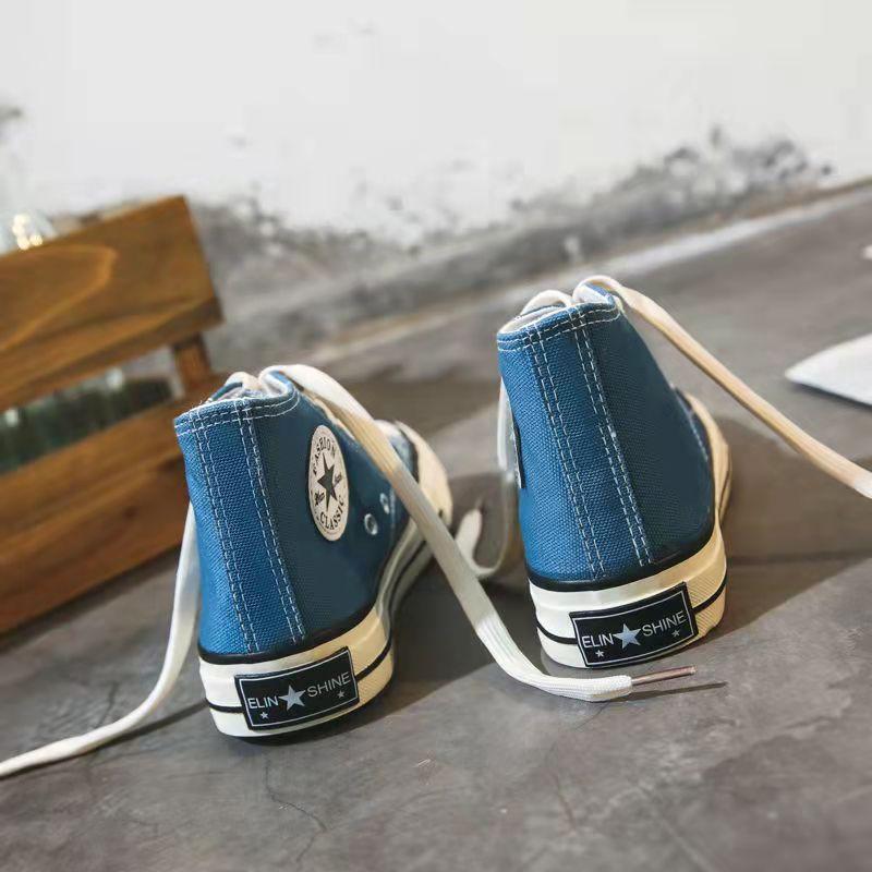 Women High-top Daisy Canvas Shoes Men Flat Shoes Non-slip Deodorant Breathable Couple Casual Shoes