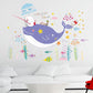 Creative Sticker Dolphin Underwater World Children's Room Kindergarten Bathroom Wall Sticker PVC