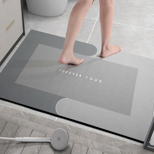 Diatom Mud Speed Dry Pad Bathroom Water Absorbing Anti-slip Pad Bathroom Entry Door Carpet Entry Mat Kitchen Foot Pad