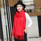 Solid Color Soft Women Scarf Cashmere Scarves Ladies Shawl Wrap Fall Winter Pashmina Unisex