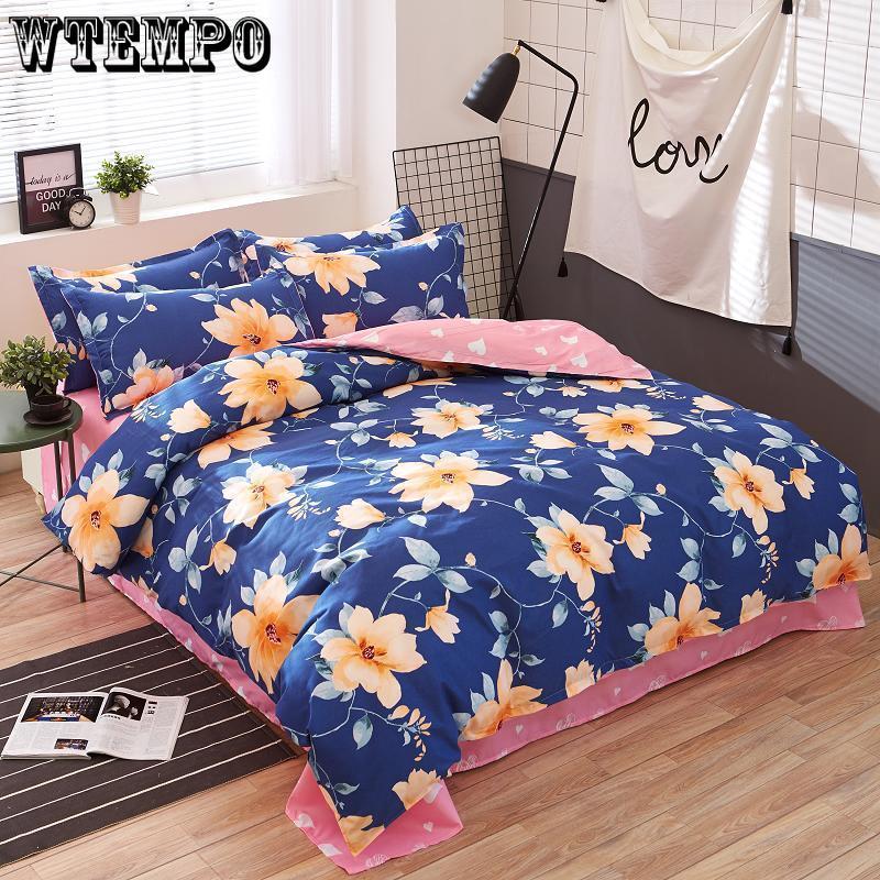 New Fashion Home Textile Bedroom Bedding Sets Colorful Geometry Duvet/Quilt Cover Bed Sheet
