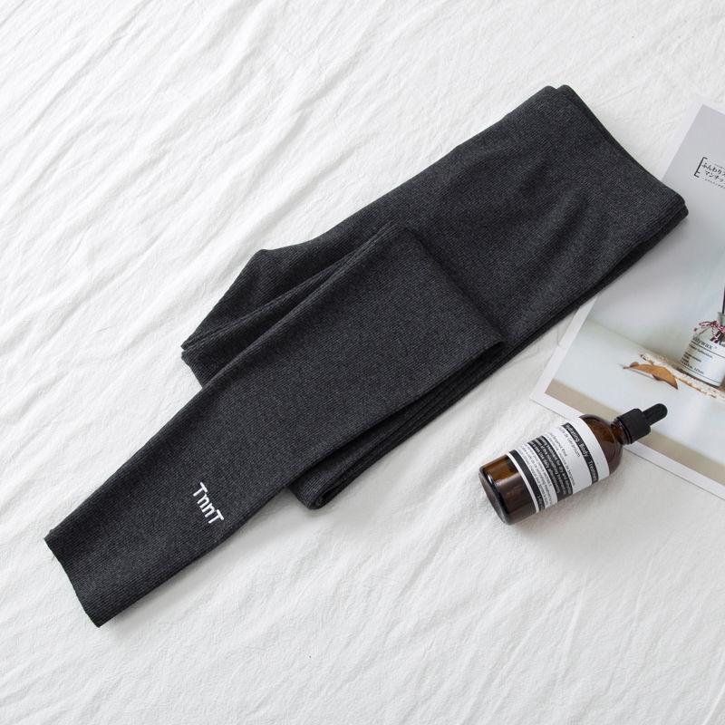 Girls' Leggings Spring and Autumn Outer Wear High-waist Threaded Trousers Stretch Pants Casual Pants