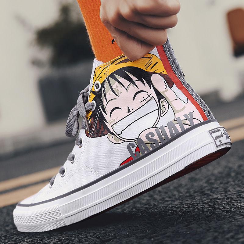 Girls Canvas Shoes High Top Lace Up Sewing Plus Size 43 Classic Casual Shoes Woman Spring Summer Canvas Sneakers Women