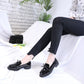 Shiny Small Leather Shoes Female British Style All-match Casual Single Shoes Female Bowknot Social Work Female Shoes Soft Leather