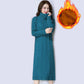 Large Size Plus Velvet Thickened Long Sweater Women Long Dress High Neck Loose Autumn and Winter Sweater Dress