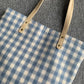 Large-capacity Plaid Bag Women Canvas Bags Travel Casual Shoulder Handbag Simple Hobo Bags