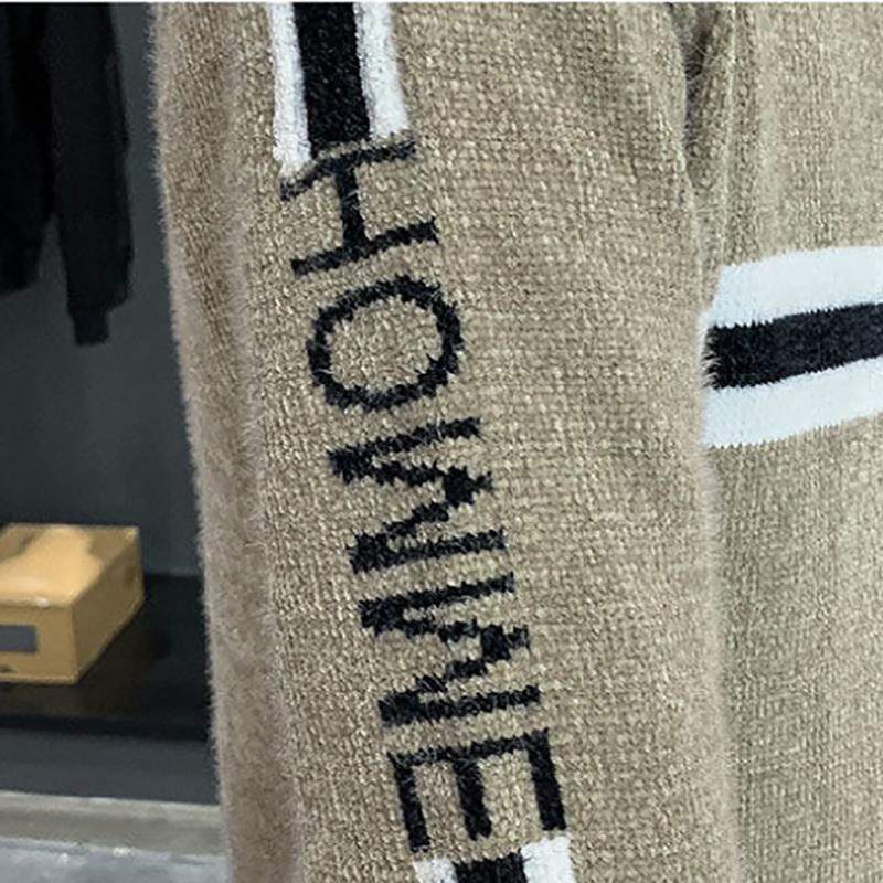 Men's Knitwear Zipper Cardigan Sweater Trend Youth Thicken Warm Knitwear Autumn