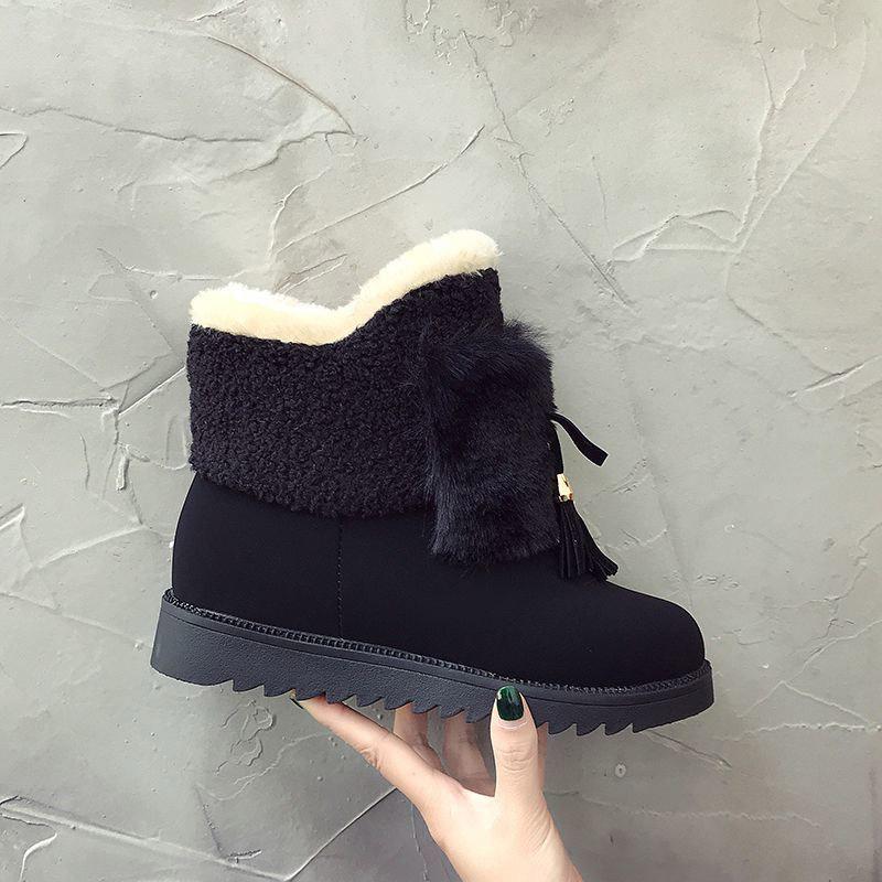 Snow Boots Women Autumn and Winter Cotton Shoes Ins Short Tube Plus Velvet Warm Ankle Boots