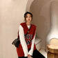 Letter V-neck Knitted Waistcoat Female Autumn Korean Version Was Thin and Western Style Wild Sleeveless Waistcoat Waistcoat