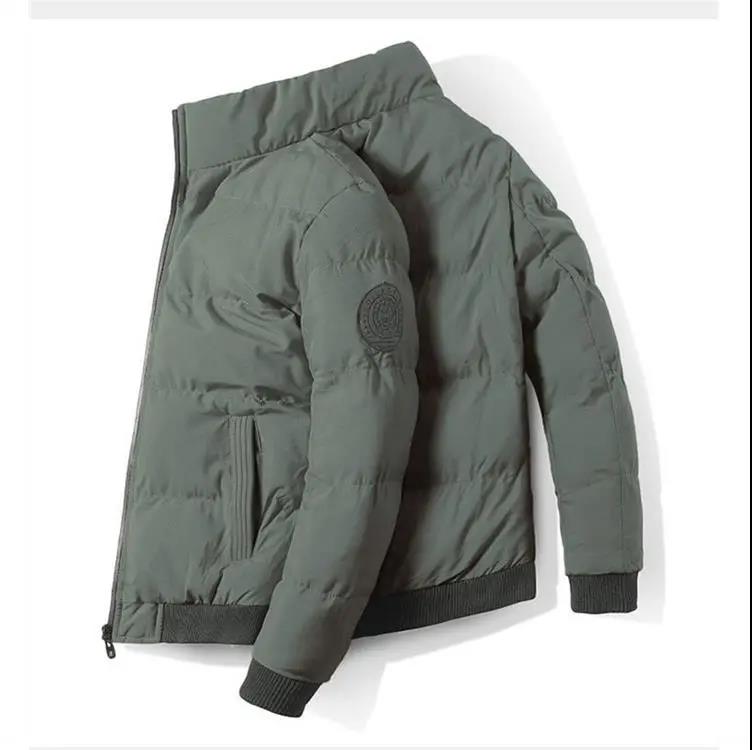 Men's Winter Loose Stand Collar Down Jacket Versatile Warm Thickened Jacket
