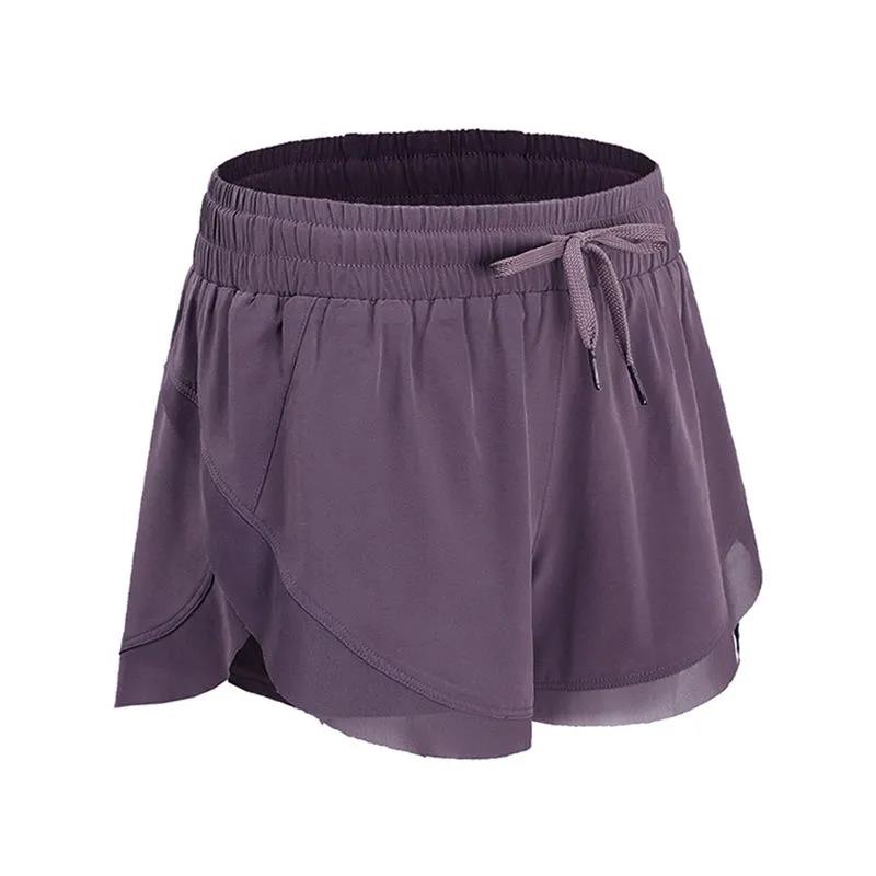 Women Summer Soft Sports Shorts Loose Quick Drying Running Fitness Culotte High Waist Casual Yoga Shorts