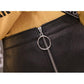 High Waist Leather Skirt Women Sexy Mini Bodycon Pencil Skirts Spring Front Zipper PU A-Line Skirt