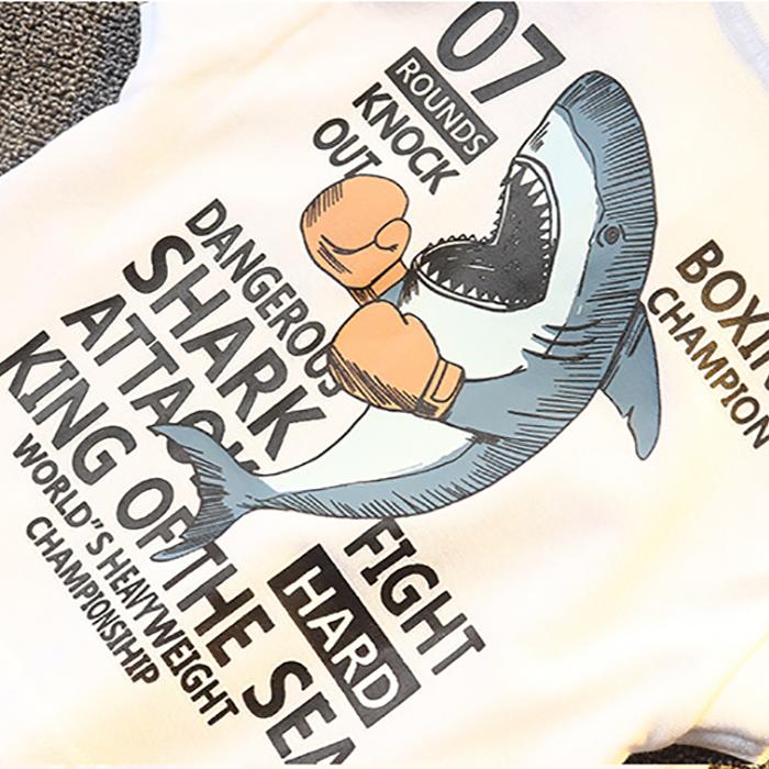 Summer Children's Suit Boys' Sleeveless Baby Jeans T-shirt Korean Version Lapel Two Piece Children's Suit