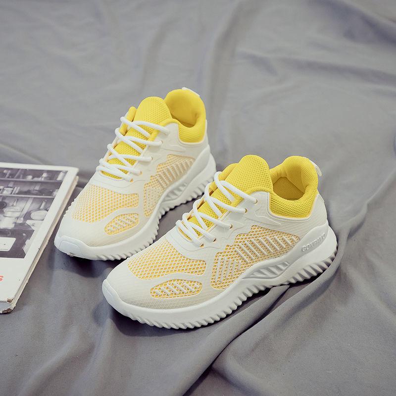 Spring White Shoes Female Students Running Breathable Comfortable Mesh Shoes All-match Casual Sports Shoes