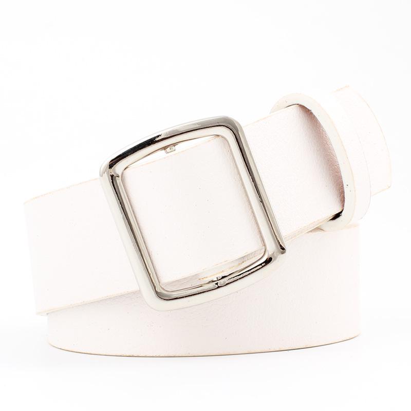 Belts Women Thin Faux Leather Belt Cummerbunds Pin Buckle Casual Waistband Strap