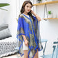 Sunscreen Shawl Beach Multi-used Variety Silk Scarf Chiffon Printing Anti-ultraviolet Temperament Cape Shawl with Scarf Outside