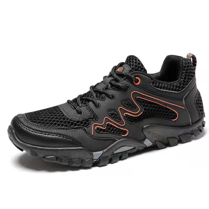 Summer Breathable Outdoor Net Shoes Men's Net Non-slip Walk Shoes Men's Hiking Shoes Summer Mesh Shoes Wading Shoes