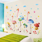 Cartoon animal wall stickers kindergarten bedroom background decorative painting PVC wall stickers