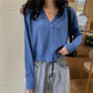 Plus Size Women's Autumn V-neck Black Knitted Sweater Short Top Thin Long Sleeve Cardigan Sweater