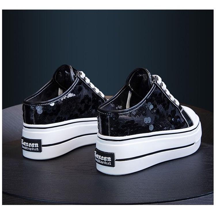 Women's Summer Slippers Fashion Sequins Shoes Ladies Slippers Super High Heels Woman Summer Shoes Slipper