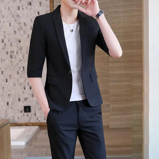 Suit Suit Men's Casual Suit Jacket Men's Youth Trend Groom Best Man Small Suit