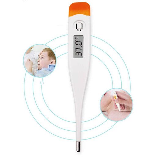 Baby Electronic LCD Digital Thermometer Adult Children Underarm Body Fever Soft Head Thermometer