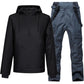 Winter Windproof and Waterproof Ski Suit Suit Unisex Veneer Waterproof and Cotton Wear-resistant Couple Ski Hoodie Suit