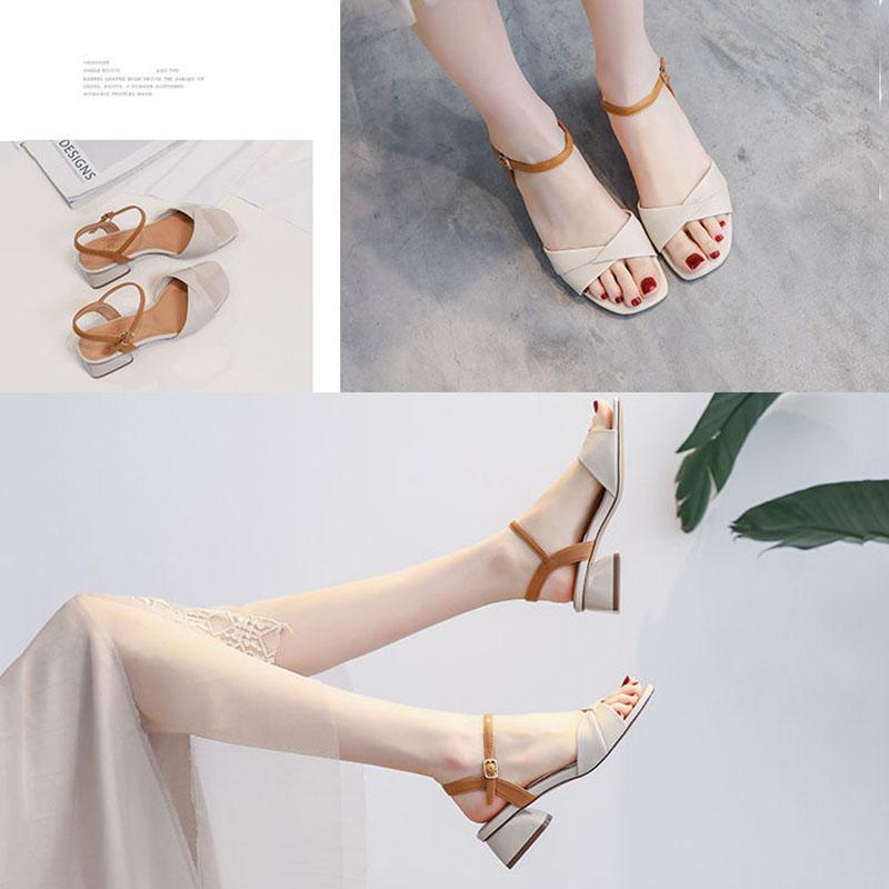 All-match Word Buckle Flip Flops Women's Sandals Summer Platform Platform Shoes Student Flat Roman Shoes